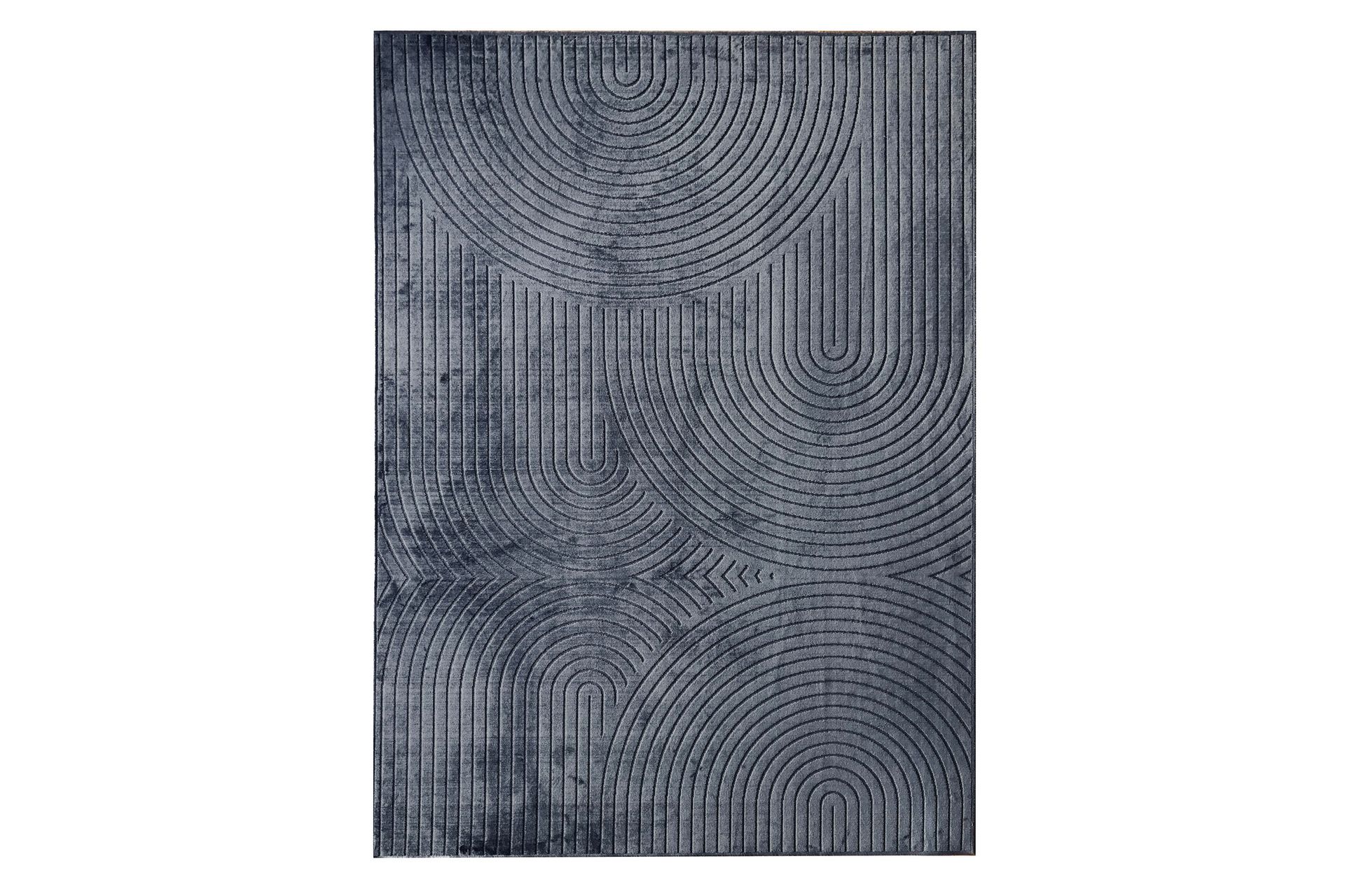 Granada Viskosetæppe 160x230 cm Rektangulær - Kul - Tekstiler - Tæpper - Moderne tæppe - Viskosetæpper & kunstsilketæpper