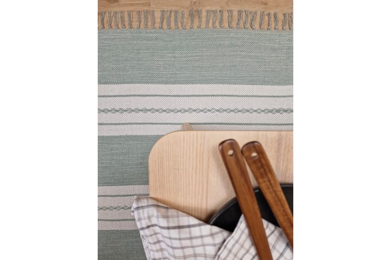 Guddi Bomuldstæppe 200x300 cm Rektangulær - Lysegrøn - Tekstiler - Tæpper - Moderne tæppe - Bomuldstæpper