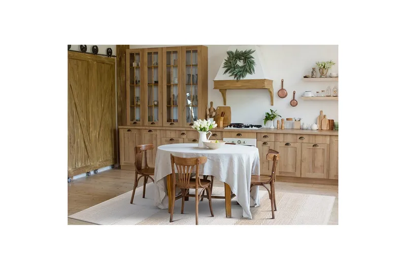 Gulvtæppe Båstad - 140x200 cm, Creme - Tekstiler - Tæpper - Moderne tæppe - Bomuldstæpper