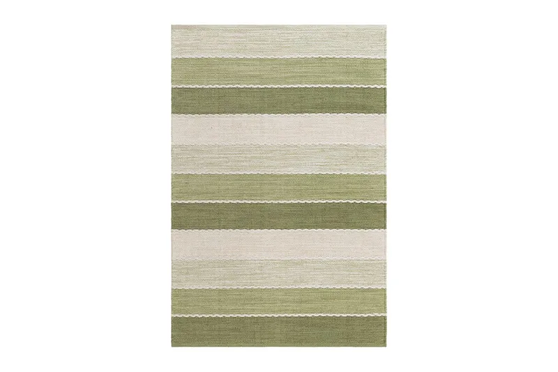 Gulvtæppe Båstad - 140x200 cm, Grøn - Tekstiler - Tæpper - Moderne tæppe - Bomuldstæpper