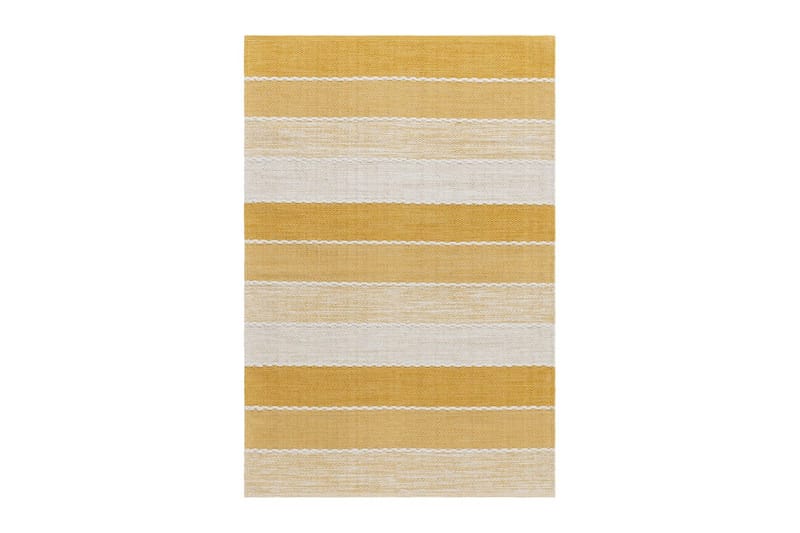 Gulvtæppe Båstad - 140x200 cm, Gul - Tekstiler - Tæpper - Moderne tæppe - Bomuldstæpper