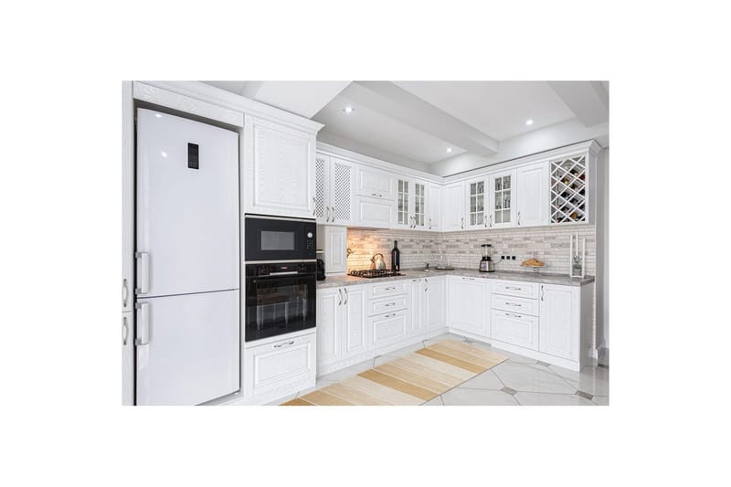 Gulvtæppe Båstad - 140x200 cm, Natur - Tekstiler - Tæpper - Moderne tæppe - Bomuldstæpper