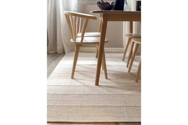 Gulvtæppe Båstad - 160x230 cm, Creme - Tekstiler - Tæpper - Moderne tæppe - Bomuldstæpper