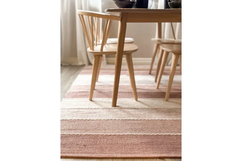 Gulvtæppe Båstad - 160x230 cm, Gammelrosa - Tekstiler - Tæpper - Moderne tæppe - Bomuldstæpper