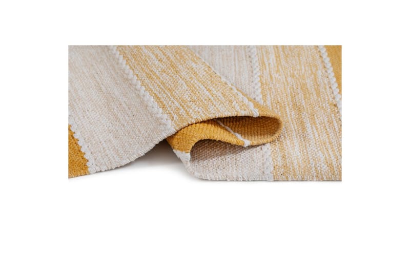 Gulvtæppe Båstad - 160x230 cm, Gul - Tekstiler - Tæpper - Moderne tæppe - Bomuldstæpper