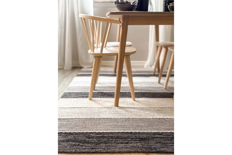 Gulvtæppe Båstad - 160x230 cm, Sort - Tekstiler - Tæpper - Moderne tæppe - Bomuldstæpper