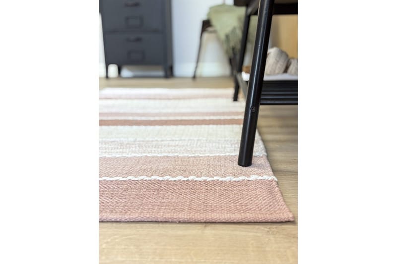 Gulvtæppe Båstad - 75x150 cm, Gammelrosa - Tekstiler - Tæpper - Moderne tæppe - Bomuldstæpper