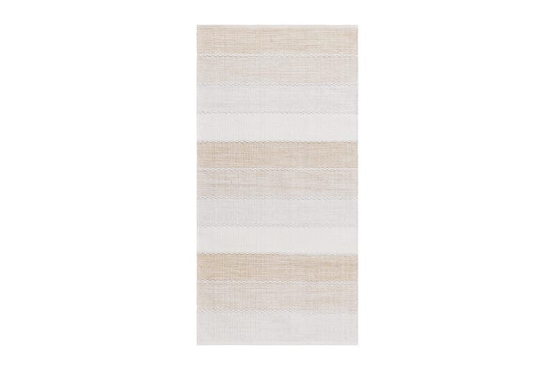 Gulvtæppe Båstad - 75x220 cm, Creme - Tekstiler - Tæpper - Moderne tæppe - Bomuldstæpper