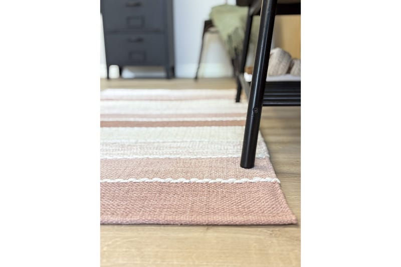 Gulvtæppe Båstad - 75x220 cm, Gammelrosa - Tekstiler - Tæpper - Moderne tæppe - Bomuldstæpper