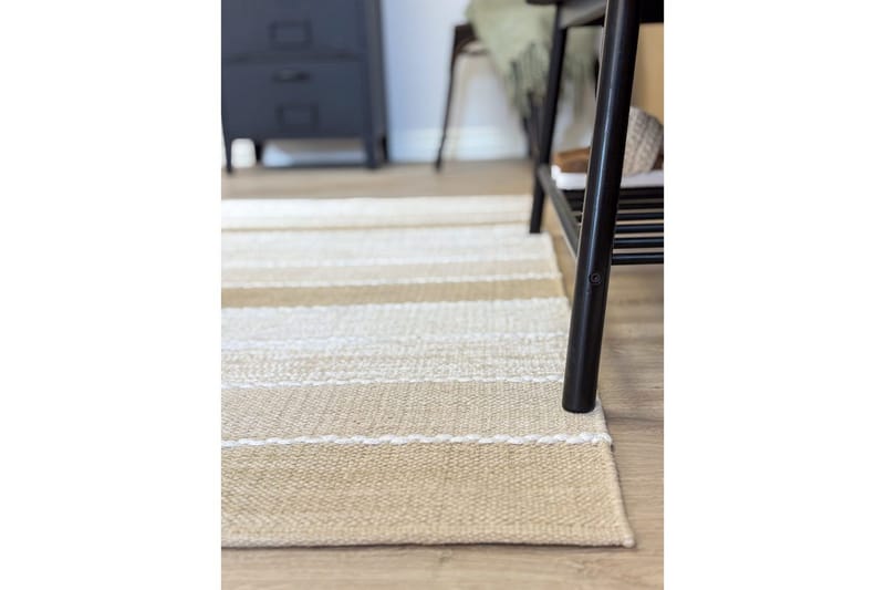 Gulvtæppe Båstad - 75x220 cm, Natur - Tekstiler - Tæpper - Moderne tæppe - Bomuldstæpper