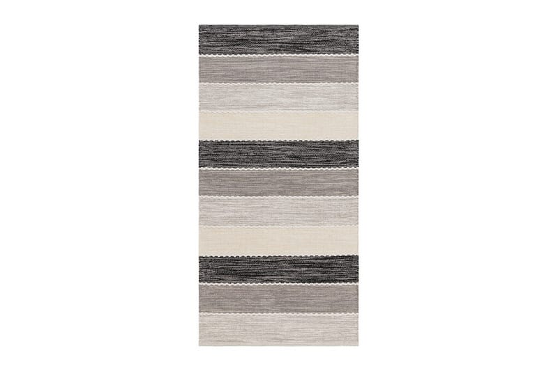 Gulvtæppe Båstad - 75x220 cm, Sort - Tekstiler - Tæpper - Moderne tæppe - Bomuldstæpper