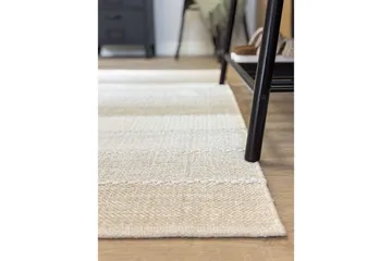 Gulvtæppe Båstad - 75x280 cm, Creme - Tekstiler - Tæpper - Moderne tæppe - Bomuldstæpper