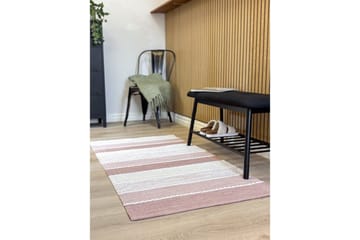 Gulvtæppe Båstad - 75x280 cm, Gammelrosa - Tekstiler - Tæpper - Moderne tæppe - Bomuldstæpper
