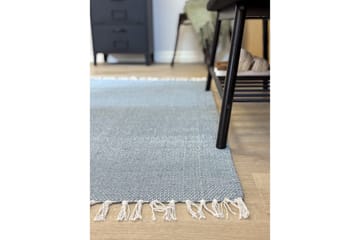Gulvtæppe Line - 130x190 cm, Dueblå - Tekstiler - Tæpper - Moderne tæppe - Bomuldstæpper
