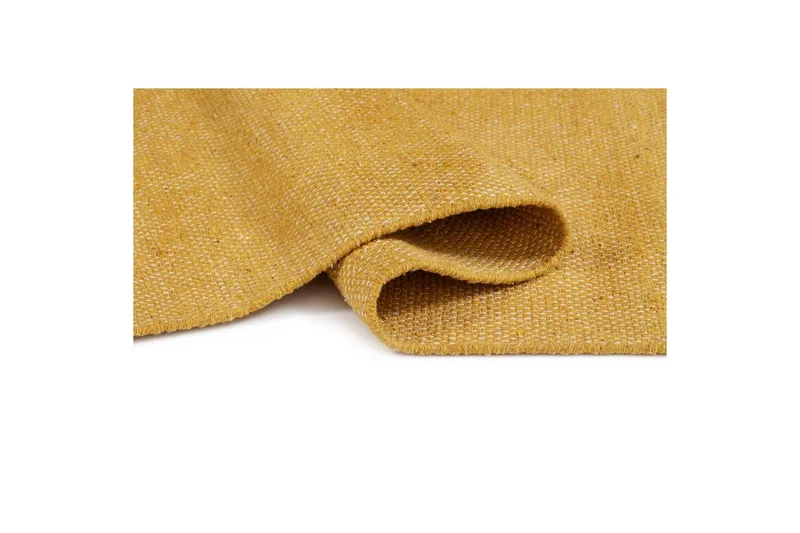 Gulvtæppe Line - 130x190 cm, Gul - Tekstiler - Tæpper - Moderne tæppe - Bomuldstæpper