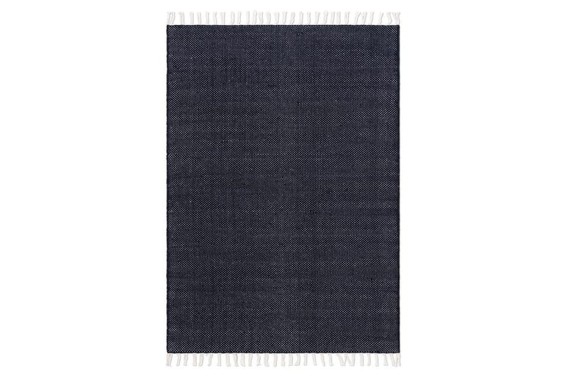 Gulvtæppe Line - 130x190 cm, Marineblå - Tekstiler - Tæpper - Moderne tæppe - Bomuldstæpper