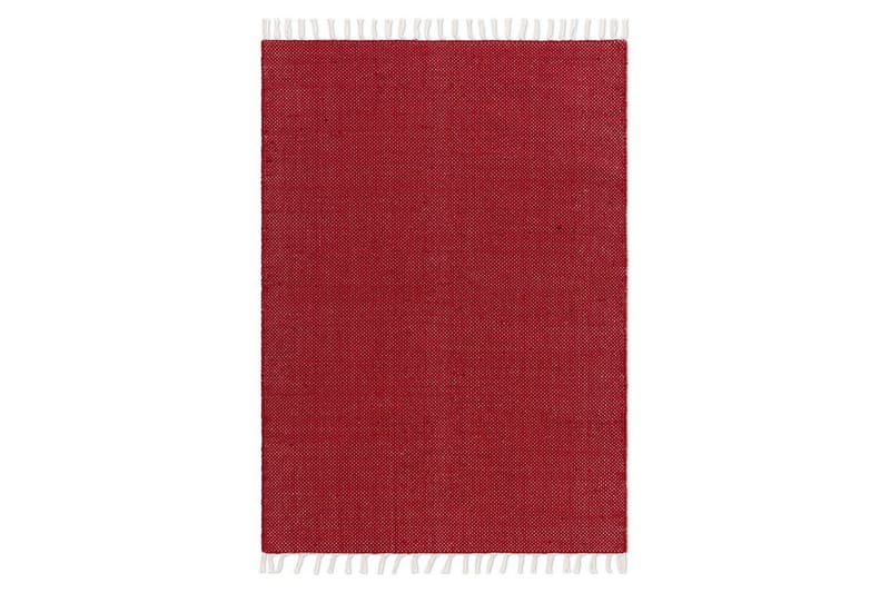 Gulvtæppe Line - 130x190 cm, Rød - Tekstiler - Tæpper - Moderne tæppe - Bomuldstæpper