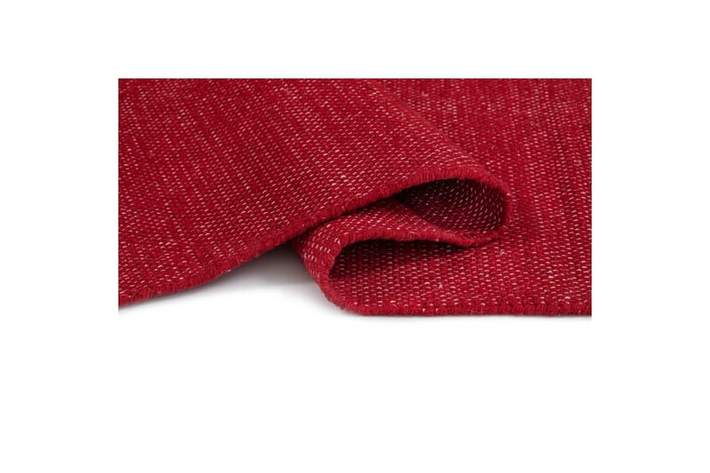 Gulvtæppe Line - 130x190 cm, Rød - Tekstiler - Tæpper - Moderne tæppe - Bomuldstæpper