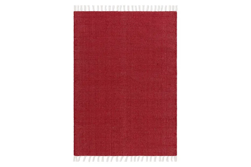 Gulvtæppe Line - 160x230 cm, Rød - Tekstiler - Tæpper - Moderne tæppe - Bomuldstæpper