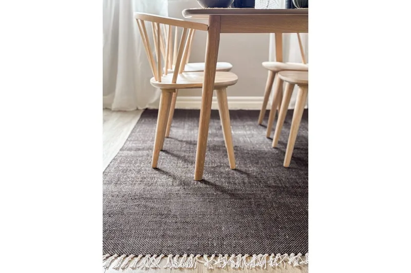 Gulvtæppe Line - 200x300 cm, Chokolade - Tekstiler - Tæpper - Moderne tæppe - Bomuldstæpper