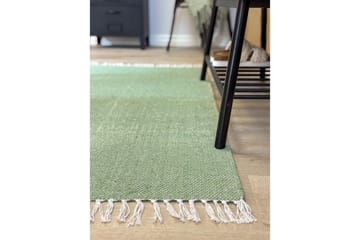 Gulvtæppe Line - 200x300 cm, Grøn - Tekstiler - Tæpper - Moderne tæppe - Bomuldstæpper