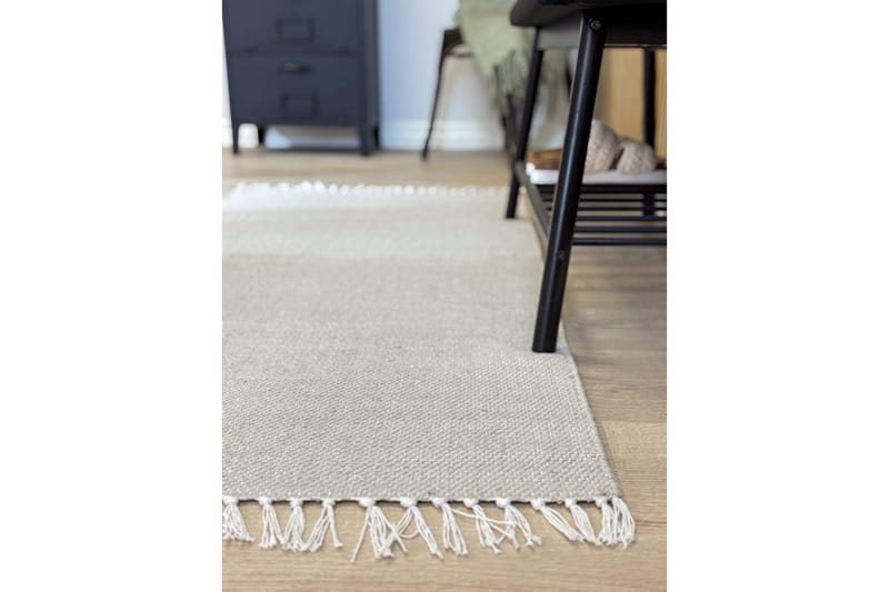 Gulvtæppe Line - 200x300 cm, Greige - Tekstiler - Tæpper - Moderne tæppe - Bomuldstæpper