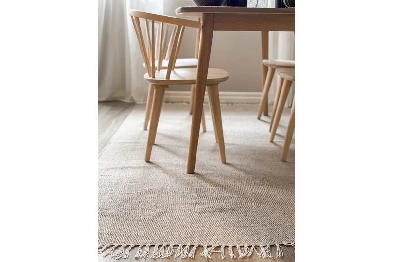 Gulvtæppe Line - 200x300 cm, Greige - Tekstiler - Tæpper - Moderne tæppe - Bomuldstæpper