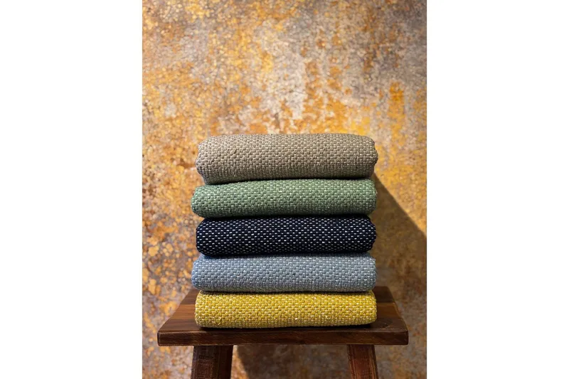 Gulvtæppe Line - 75x220 cm, Gul - Tekstiler - Tæpper - Moderne tæppe - Bomuldstæpper