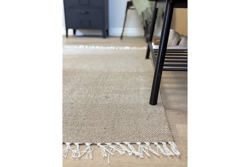 Gulvtæppe Line - 75x220 cm, Hør - Tekstiler - Tæpper - Moderne tæppe - Bomuldstæpper