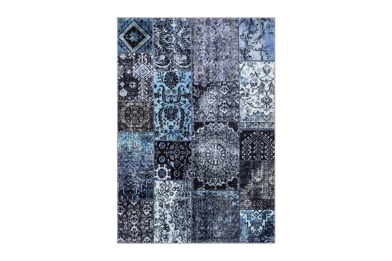 Gumala Wiltontæppe 160x230 cm Rektangulær - Blå - Tekstiler - Tæpper - Moderne tæppe - Wiltontæpper