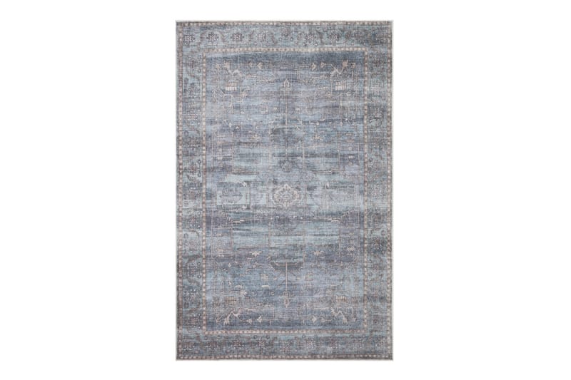 Guman Wiltontæppe 160x230 cm Rektangulær - Blå - Tekstiler - Tæpper - Moderne tæppe - Wiltontæpper
