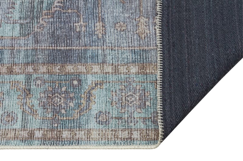 Guman Wiltontæppe 280x380 cm Rektangulær - Blå - Wiltontæpper - Mønstrede tæpper