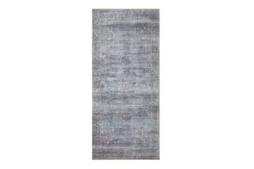 Guman Wiltontæppe 80x200 cm Oval - Blå - Tekstiler - Tæpper - Moderne tæppe - Wiltontæpper