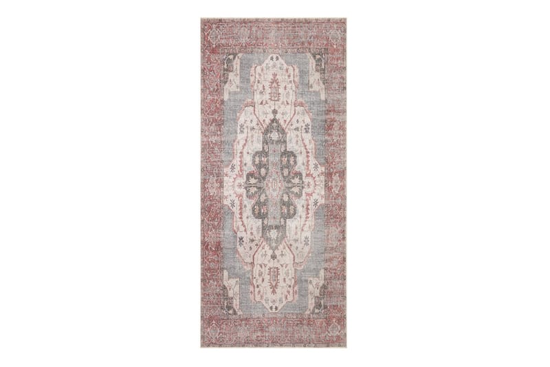 Guman Wiltontæppe 80x200 cm Oval - Flerfarvet - Wiltontæpper - Mønstrede tæpper