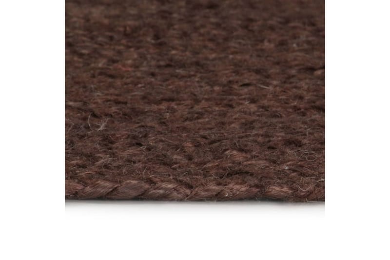 håndlavet tæppe jute rund 120 cm brun - Brun - Sisaltæpper - Jutemåtter & hampemåtter