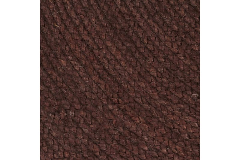 håndlavet tæppe jute rund 120 cm brun - Brun - Sisaltæpper - Jutemåtter & hampemåtter