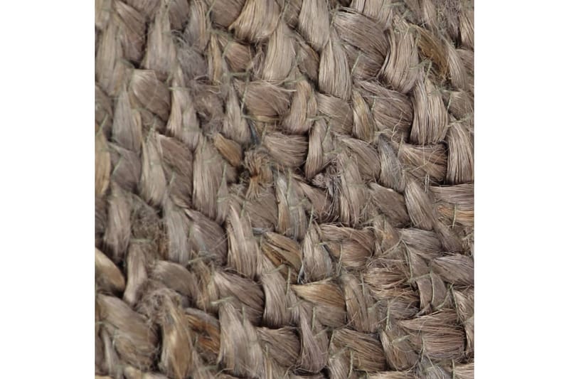 håndlavet tæppe jute rund 120 cm grå - Grå - Sisaltæpper - Jutemåtter & hampemåtter
