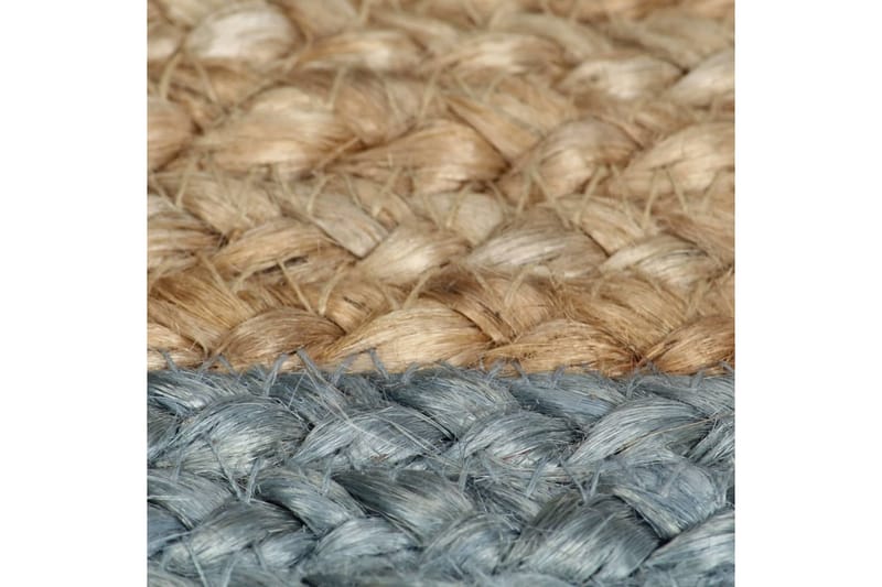 håndlavet tæppe med olivengrøn kant jute 120 cm - Grøn - Sisaltæpper - Jutemåtter & hampemåtter