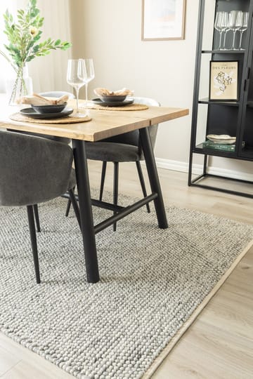 Håndvævet tæppe KM Home Bubble 300x400 cm Grå - Grå - Tekstiler - Tæpper - Moderne tæppe - Uldtæppe