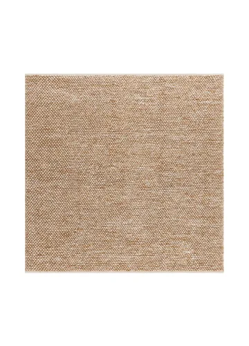 Håndvævet tæppe KM Home Bubble Kvadrat 200x200 cm Karamel