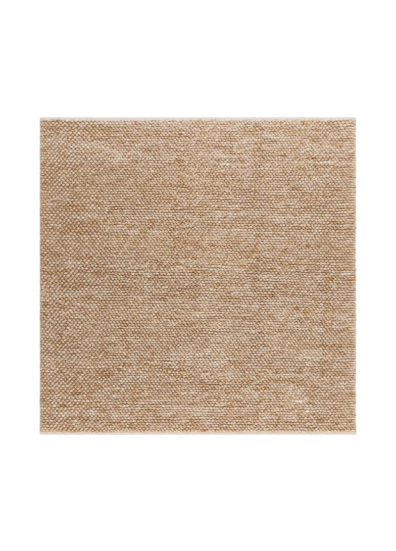 Håndvævet tæppe KM Home Bubble Kvadrat 200x200 cm Karamel, Karamel