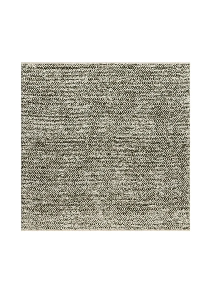 Håndvævet tæppe KM Home Bubble Kvadrat 200x200 cm Olivengrøn, Olivengrøn