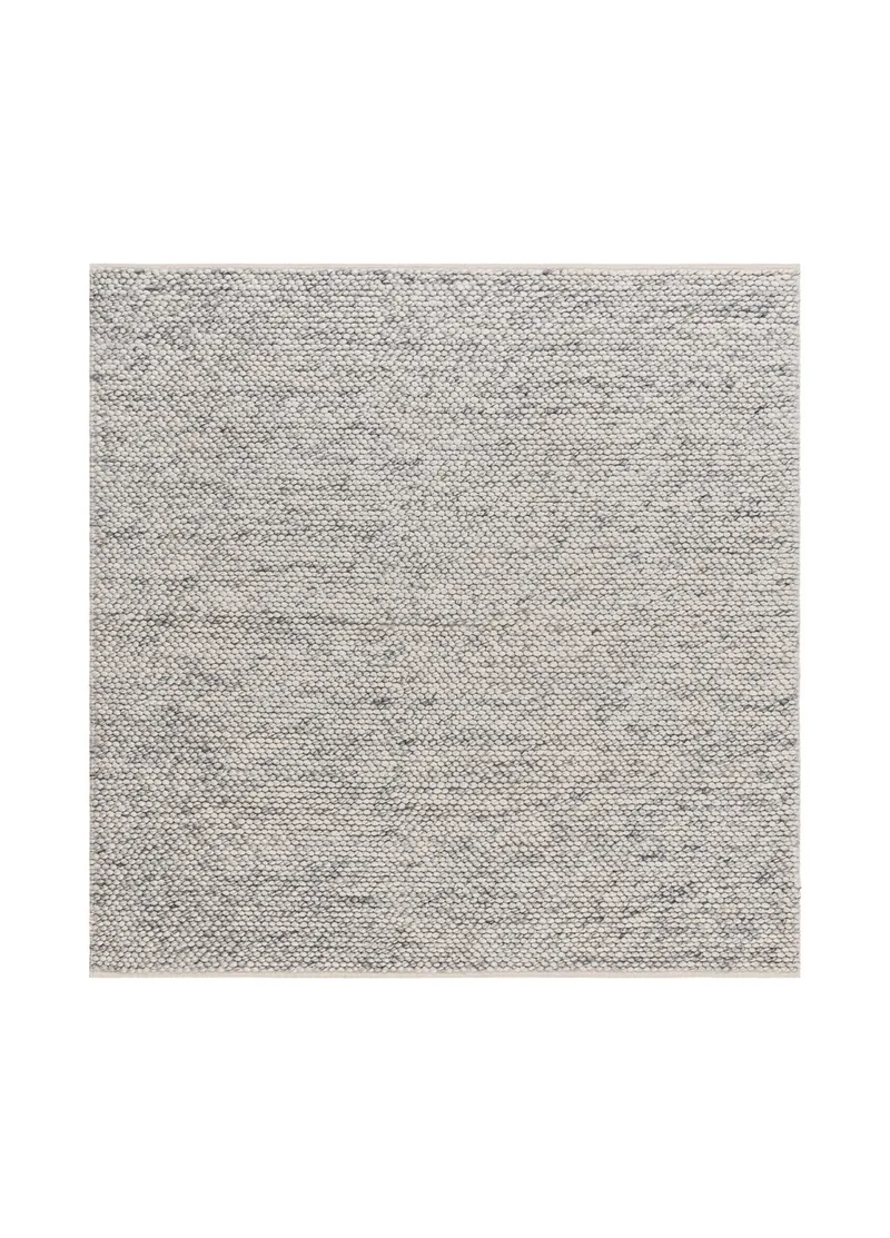 Håndvævet tæppe KM Home Bubble Kvadrat 300x300 cm Grå melange, Grå melange