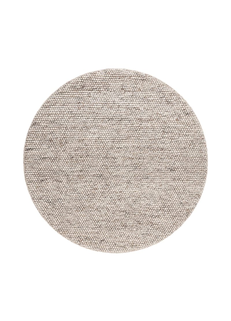 Håndvævet tæppe KM Home Bubble Rund 300x300 cm Hør, hør