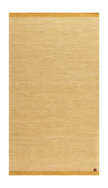 Håndvævet tæppe KM Home Sandhamn 75x150 cm Okkergul