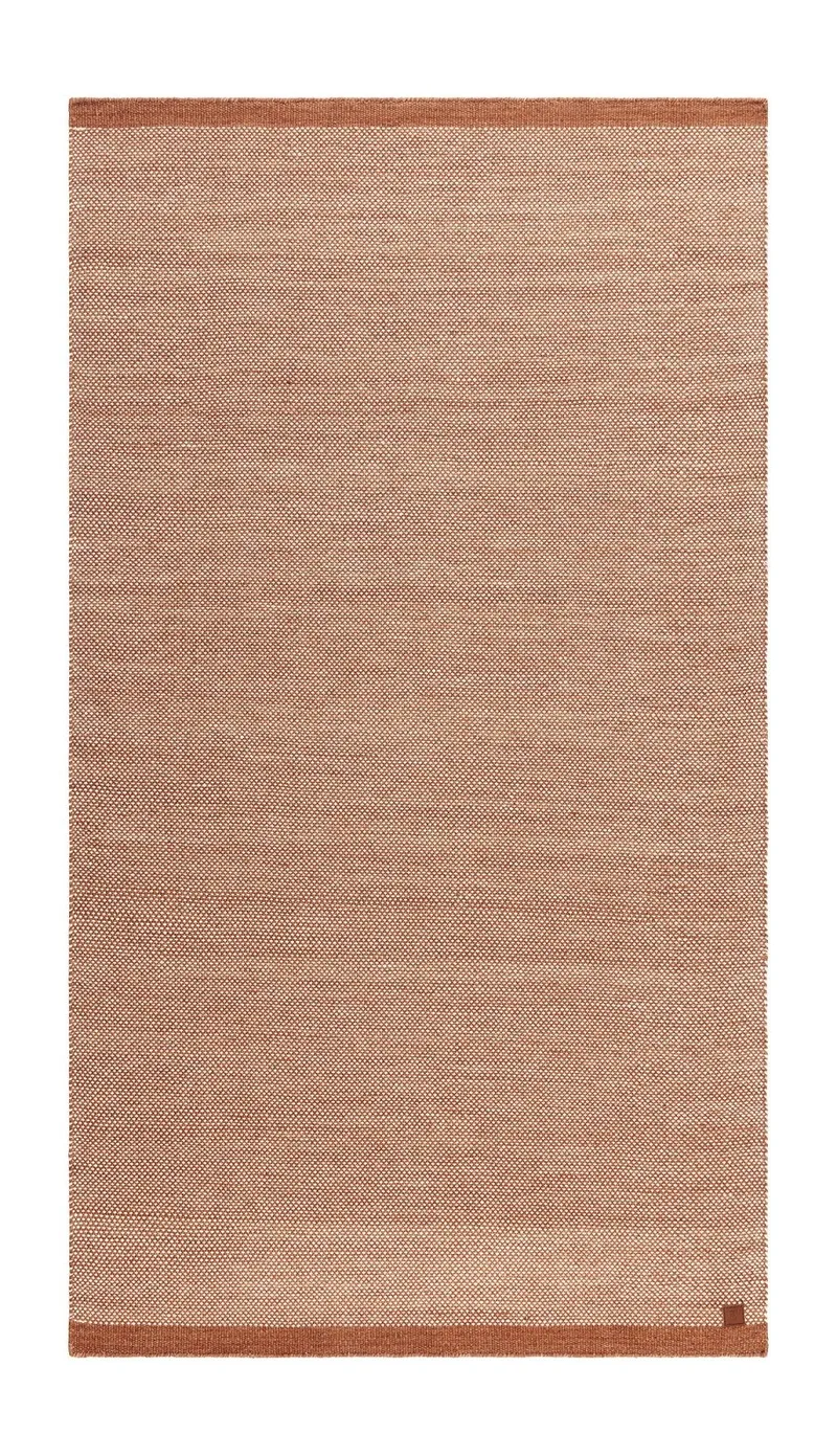 Håndvævet tæppe KM Home Sandhamn 75x150 cm Terracotta, Terracotta