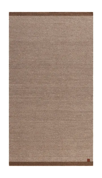 Håndvævet tæppe KM Home Sandhamn 75x230 cm Mørk hør