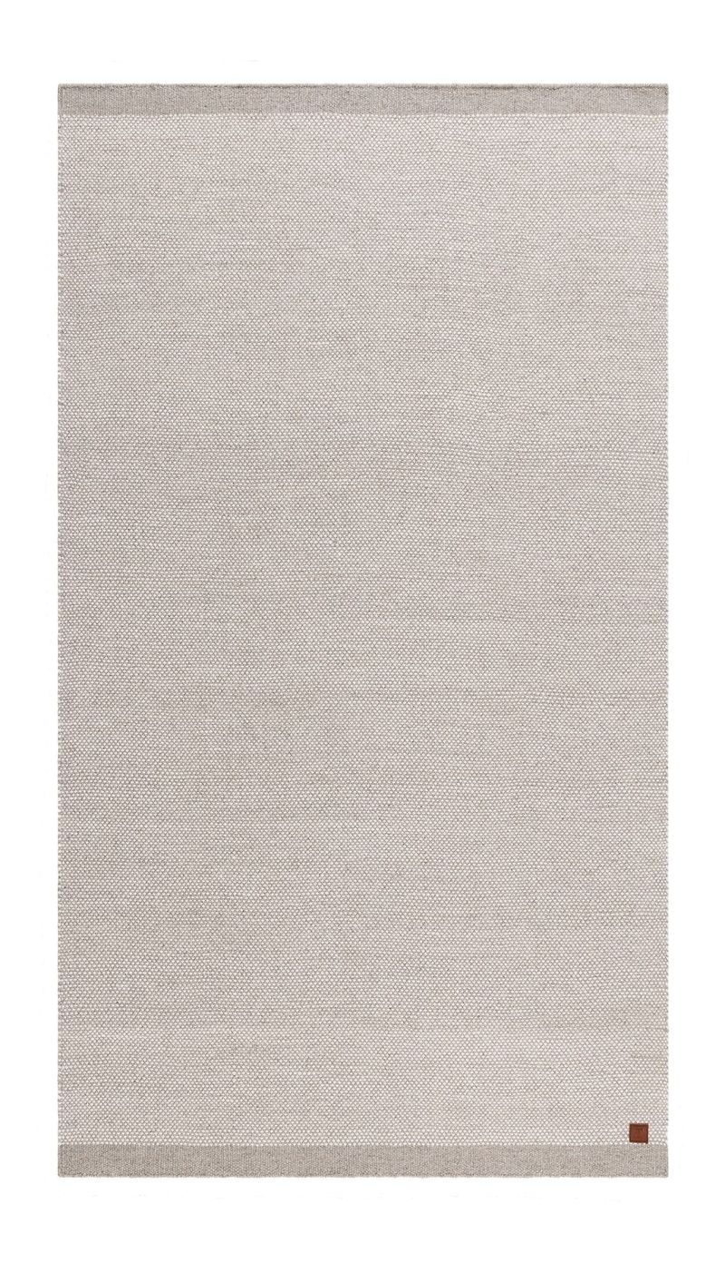 Håndvævet tæppe KM Home Sandhamn 75x230 cm Sølv, Sølv
