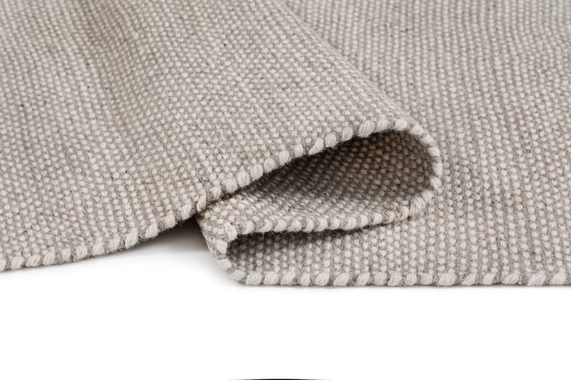 Håndvævet tæppe KM Home Sandhamn 75x230 cm Sølv - Sølv - Tekstiler - Tæpper - Moderne tæppe - Uldtæppe