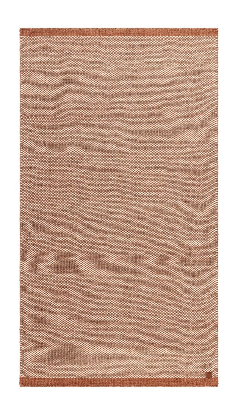 Håndvævet tæppe KM Home Sandhamn 75x230 cm Terracotta, Terracotta